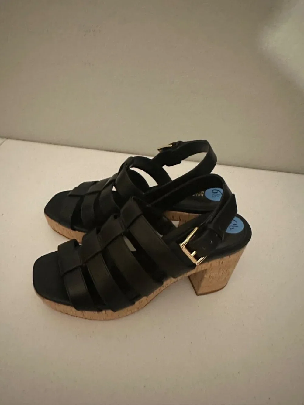 Michael Kors Women's Jagger Studded Strappy Platform Sandals in Black size 6.5 - Picture 5 of 7